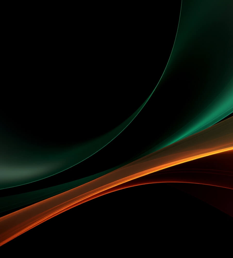 Firefly_Black orange dark green Minimalist futuristic background with a smooth glowing g 35903 1