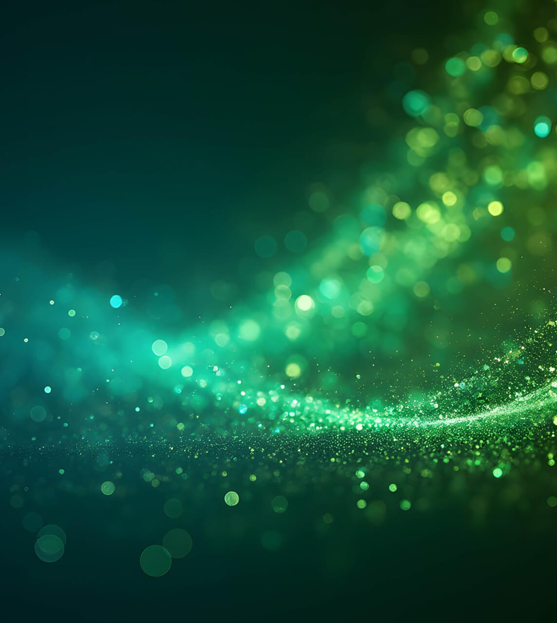 Scattergraph of various shades of green bots and blobs